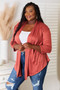 Culture Code Full Size Open Front Cardigan Plus Size