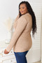 Double Take Notched Neck Ribbed Long Sleeve T-Shirt