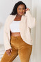 Double Take Open Front Long Sleeve Cardigan