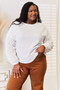 Shiny Eyelet Dropped Shoulder Round Neck Blouse