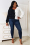 Angel Wings Woven Right Contrast Button-Front V-Neck Cardigan