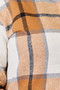 Perfee Plaid Print Dropped Shoulder Shirt