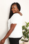 Mandy Swiss Dot Puff Sleeve Square Neck Blouse