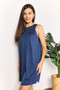 Perfee Round Neck Sleeveless Mini Dress