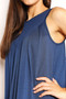 Perfee Round Neck Sleeveless Mini Dress