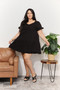 Mandy V-Neck Flounce Sleeve Tiered Dress