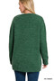 Zenana Open Front Sweater Cardigan