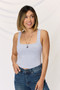 Zenana Square Neck Wide Strap Cropped Cami