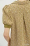 Umgee Printed Collared Puff Sleeve Top