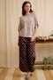 BiBi Short Dolman Sleeves Washed Knit Top