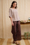 BiBi Short Dolman Sleeves Washed Knit Top