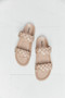 Qupid Braided Open Toe Slippers