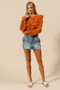 SO ME Bow Knot Pocket Denim Mini Skirt