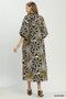 Umgee Abstract Print Midi Dress