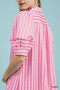 Umgee Striped Puff Sleeve Midi Dress