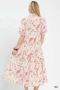 Umgee Floral Tiered Midi Dress with Ruffle Trim