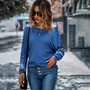 Knitting High Stretch Thermal Top Winter Fashion Casual T-Shirt