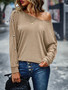 Knitting High Stretch Thermal Top Winter Fashion Casual T-Shirt