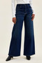 Judy Blue High-Waisted Wide-Leg Dark Wash Jeans