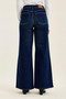 Judy Blue High-Waisted Wide-Leg Dark Wash Jeans