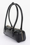 Vegan Leather Rectangular Shoulder Bag