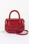 Patent Leather Top Handle Bag 