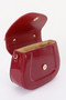 Patent Leather Top Handle Bag 