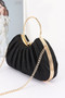 Pleated Polyester Party Clutch 