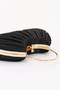 Pleated Polyester Party Clutch 
