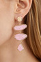 Multi Marble Stone Drop Earrings 