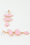 Multi Marble Stone Drop Earrings 