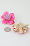 Marble Stone Blossom Flower Earrings 