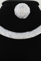 Disco Chain Choker Necklace Set 