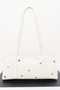 Vegan Leather Eyelet Studded Rectanglar Bag 