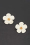 Woven Flower Stud Earrings 