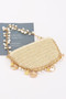 Nautical Charm Woven Pearl Shoulder Bag 