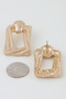 Braided Frame Twist Drop Earrings 