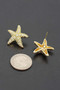 Crystal Starfish Stud Earrings