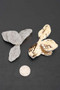 Rhinestone-Encrusted Four-Leaf Statement Earrings