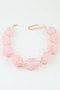 Multi Marble Stone Beaded Statement Necklace 