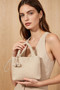Braided Vegan Leather Tote Bag