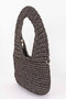Crochet Woven Hobo Bag 