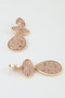 Multi Marble Brick Drop Earrings