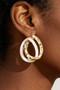 Hammered Double Oo Earrings