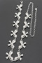 Rhinestone Bow Charm Chain Waist Belt