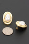 Teardrop Pearl Stud Earrings