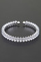 Cubic Zirconia Crystal Cuff Bracelet 