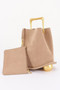 Faux Suede Metal Handle Bag