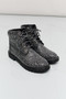 Forever Link Rhinestone Lace-Up Combat Boots