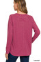 Zenana Baby Waffle Long Sleeve Top